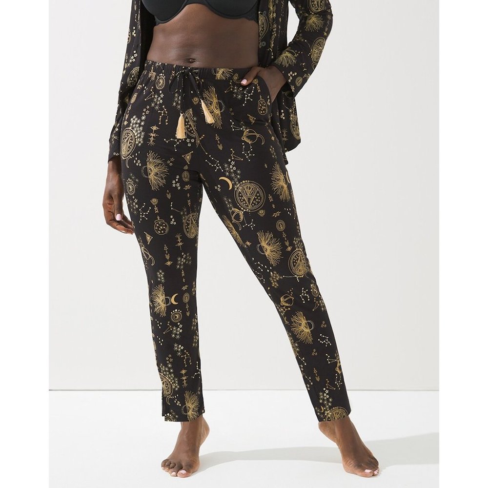 [Soma] Cool Nights Tassel-Tie Ankle Pajama Pants